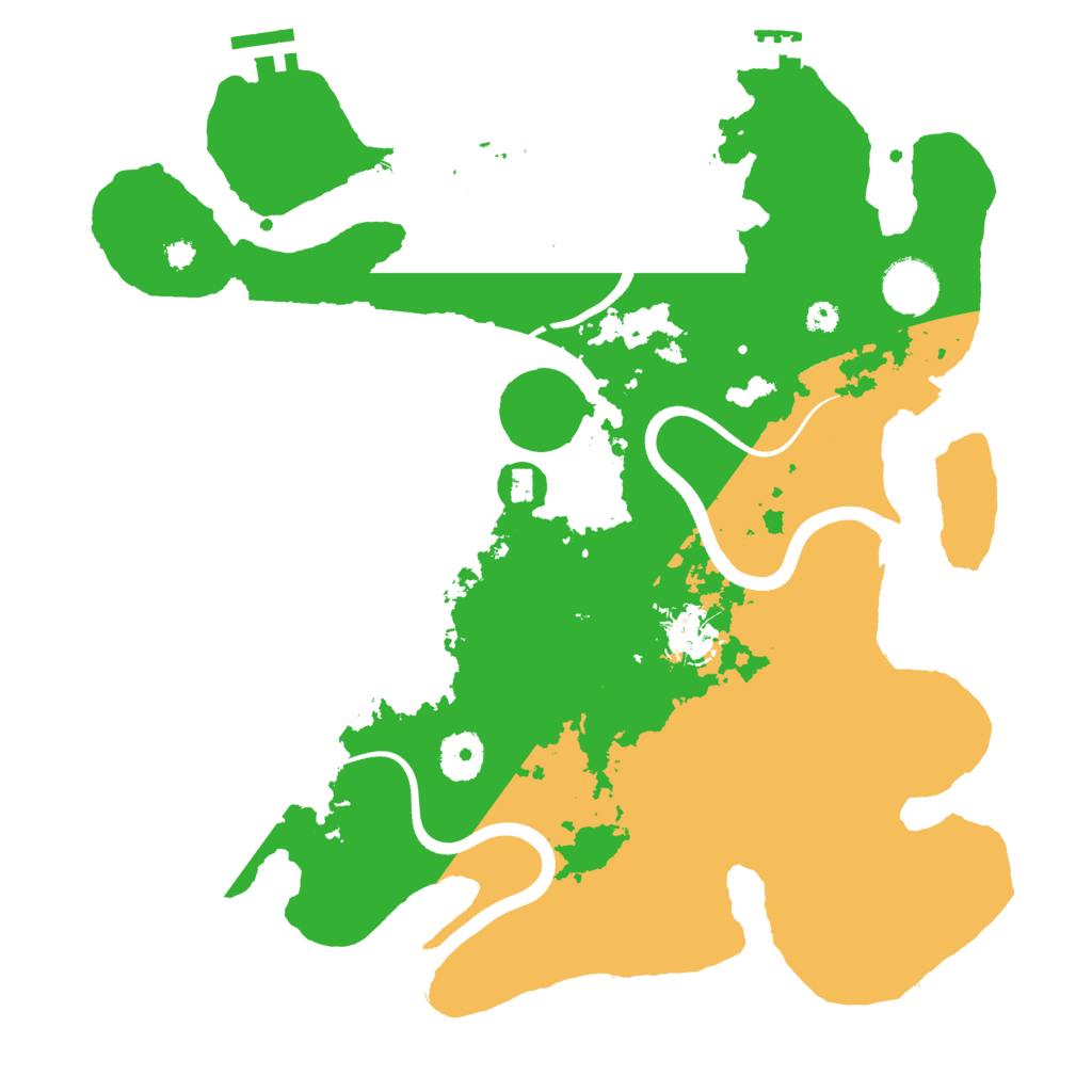 Biome Rust Map: Procedural Map, Size: 3500, Seed: 76921459
