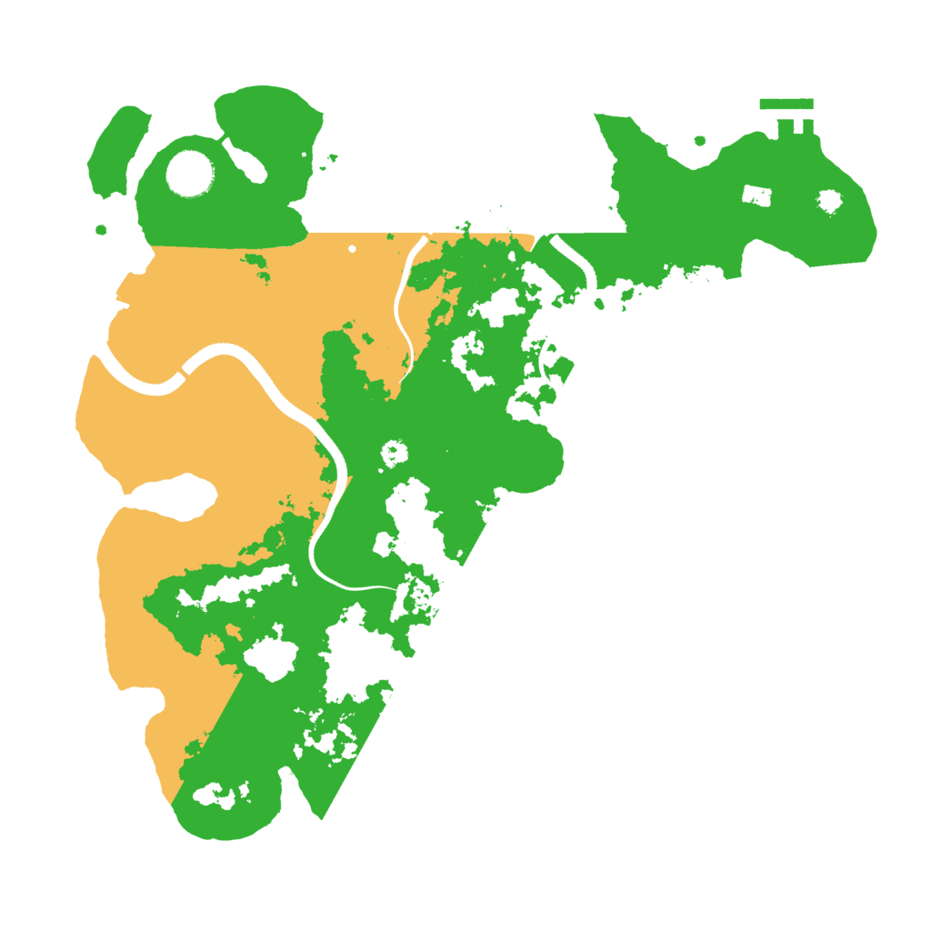 Biome Rust Map: Procedural Map, Size: 3500, Seed: 15952052