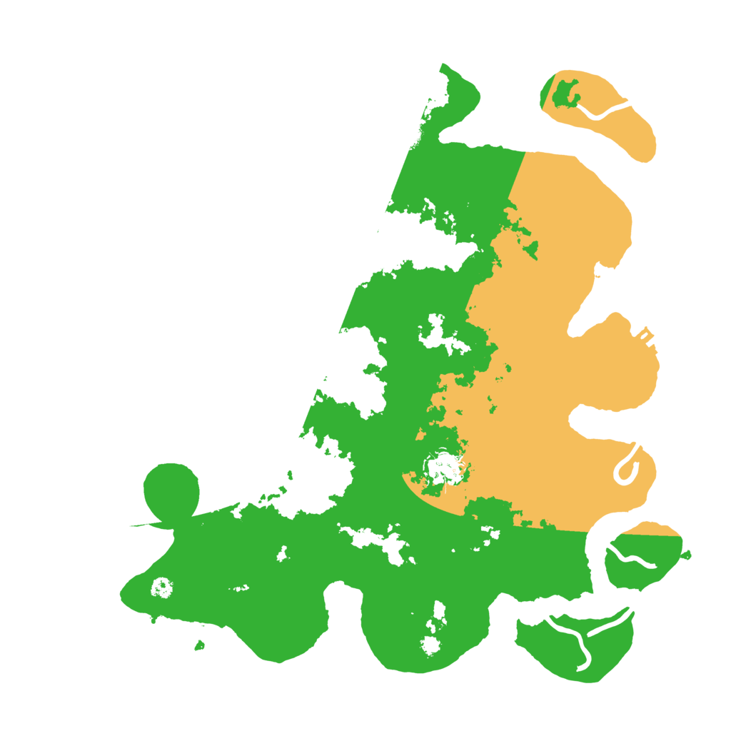 Biome Rust Map: Procedural Map, Size: 3500, Seed: 58842615