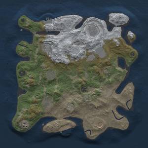 Thumbnail Rust Map: Procedural Map, Size: 3500, Seed: 449904069, 19 Monuments