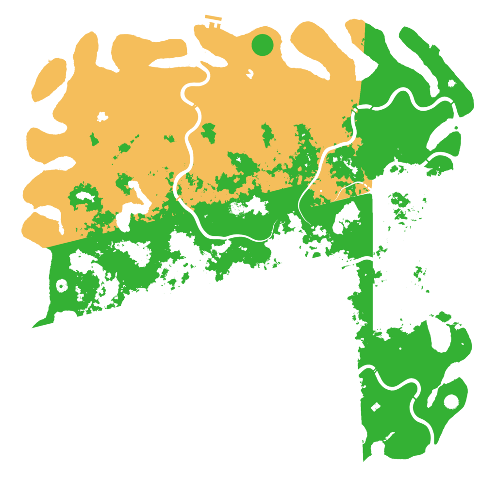 Biome Rust Map: Procedural Map, Size: 6000, Seed: 477777
