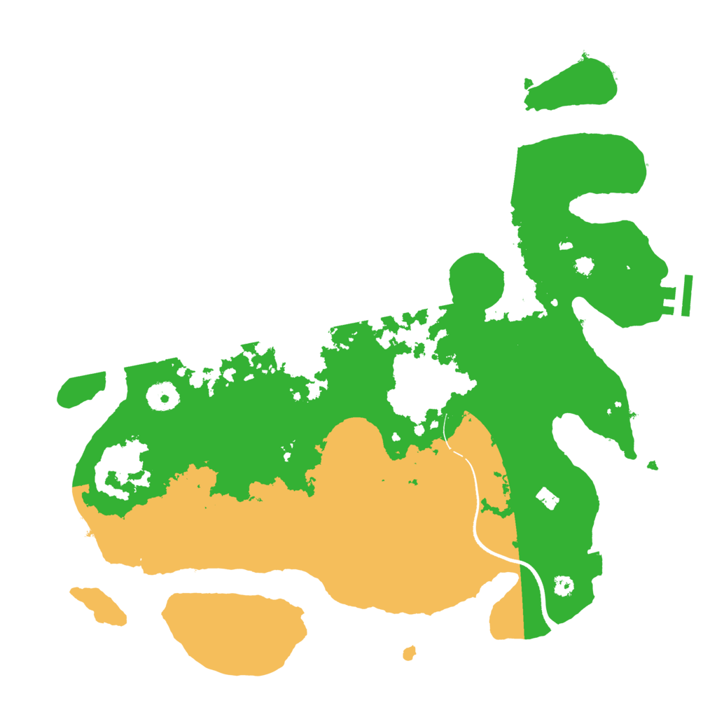 Biome Rust Map: Procedural Map, Size: 3500, Seed: 70322499