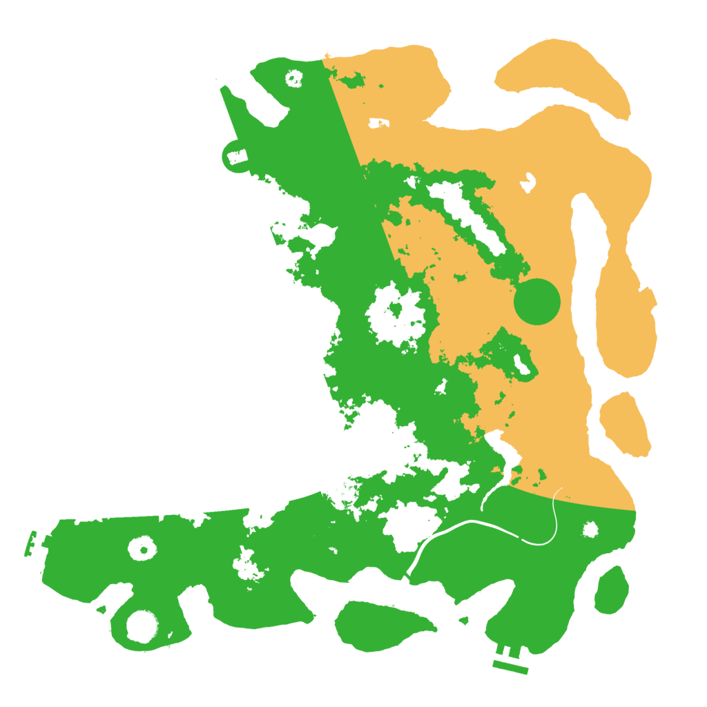 Biome Rust Map: Procedural Map, Size: 4000, Seed: 23456787