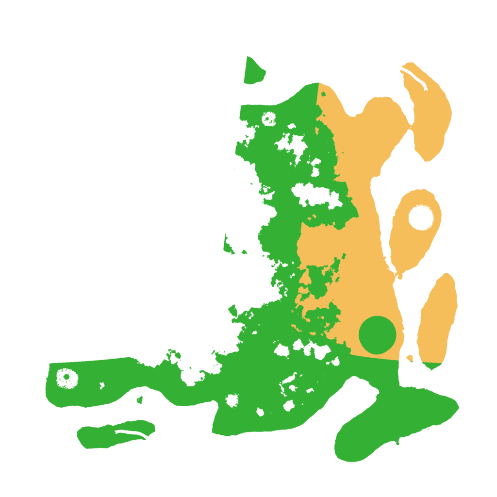 Biome Rust Map: Procedural Map, Size: 3500, Seed: 45453540