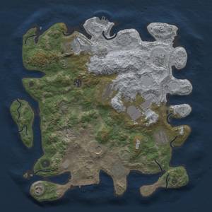 Thumbnail Rust Map: Procedural Map, Size: 3750, Seed: 30482117, 19 Monuments