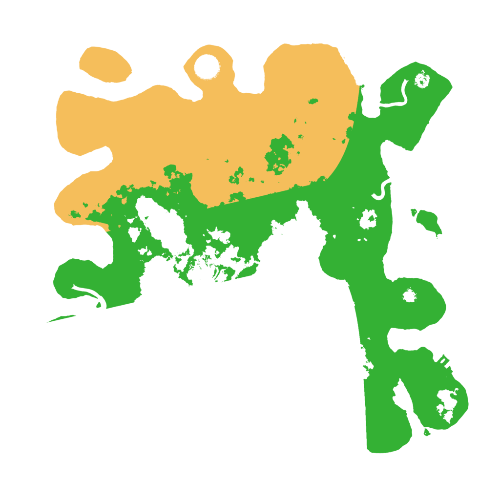 Biome Rust Map: Procedural Map, Size: 3500, Seed: 20410111