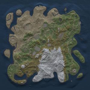 Thumbnail Rust Map: Procedural Map, Size: 4250, Seed: 707427846, 18 Monuments