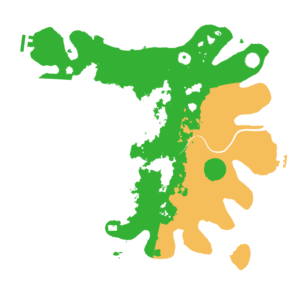 Biome Rust Map: Procedural Map, Size: 3500, Seed: 34409147