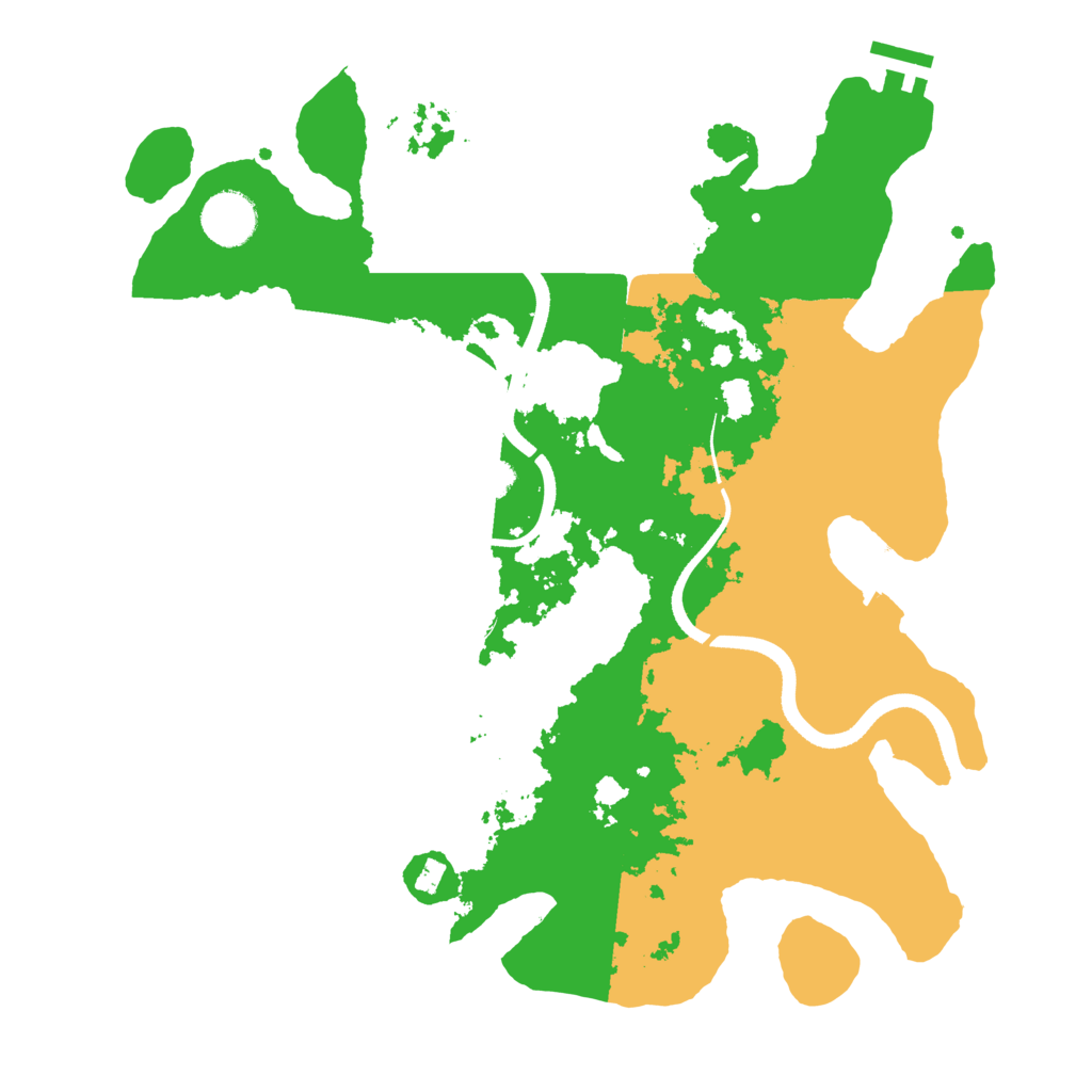 Biome Rust Map: Procedural Map, Size: 3500, Seed: 50832513