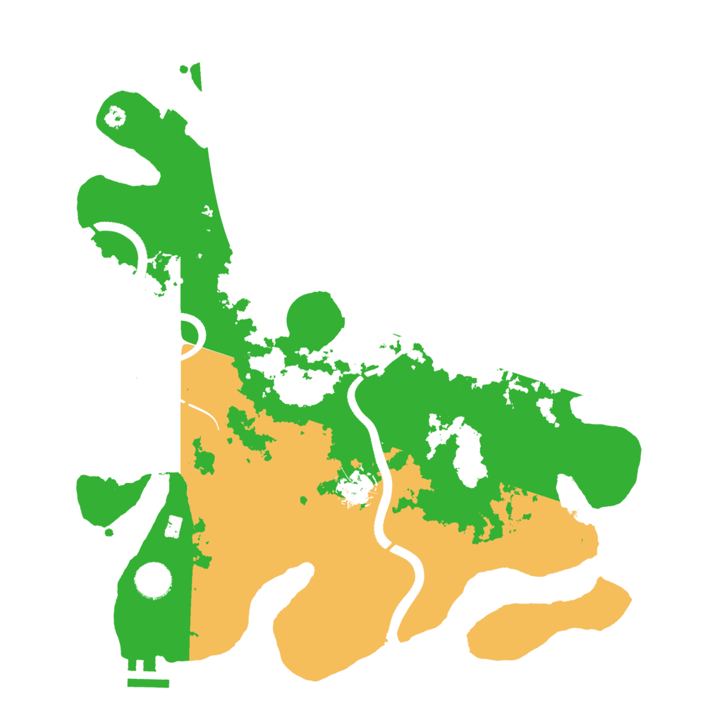 Biome Rust Map: Procedural Map, Size: 3500, Seed: 94272032
