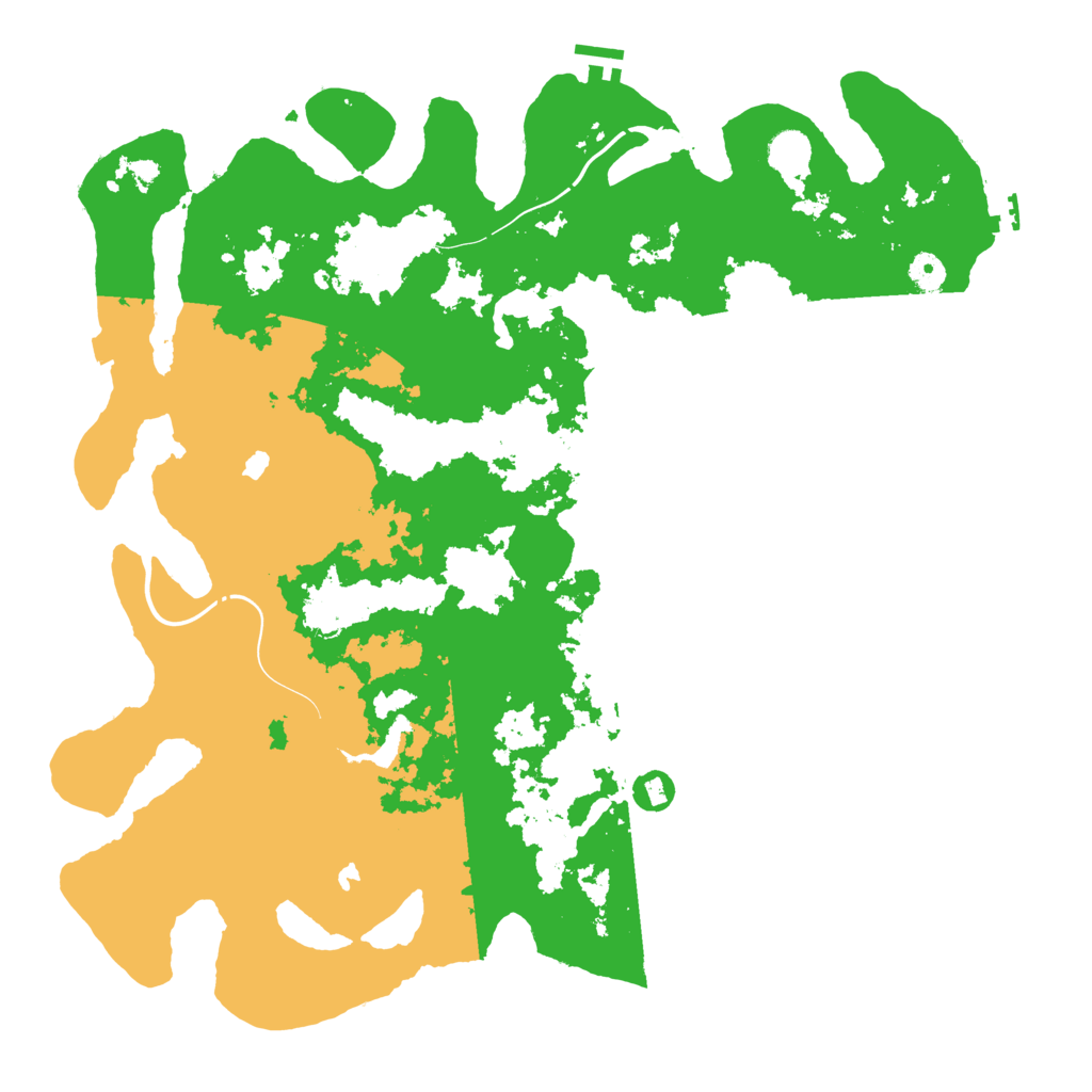 Biome Rust Map: Procedural Map, Size: 4500, Seed: 268650