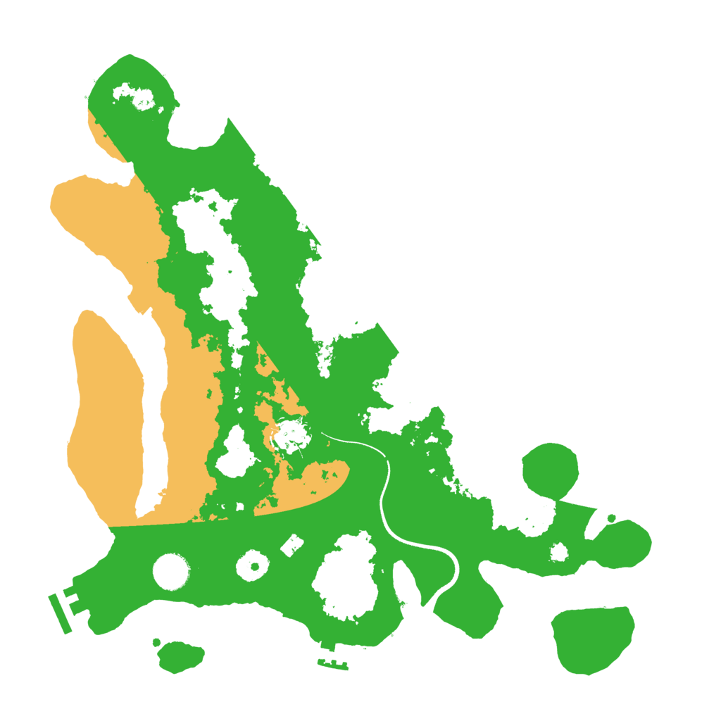 Biome Rust Map: Procedural Map, Size: 3500, Seed: 21065821