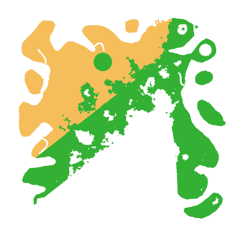 Biome Rust Map: Procedural Map, Size: 3500, Seed: 39810205