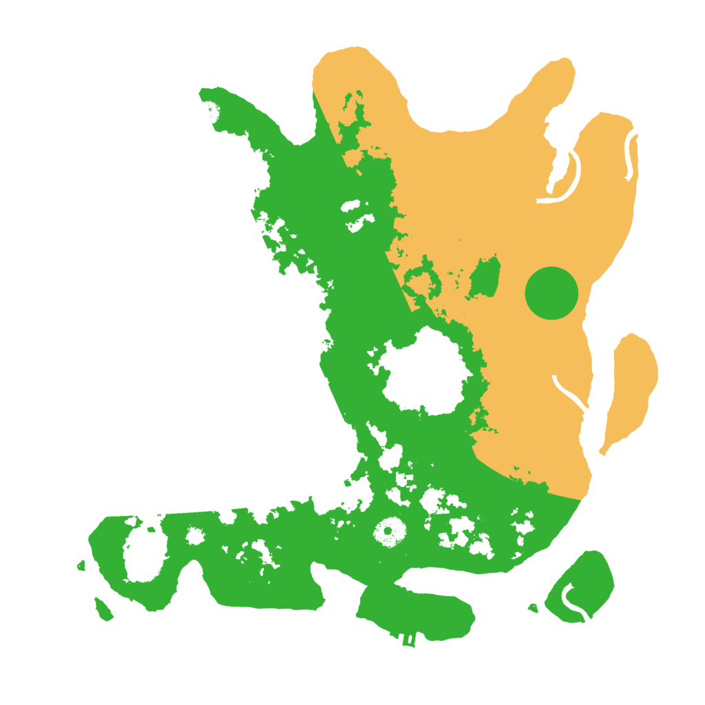 Biome Rust Map: Procedural Map, Size: 3500, Seed: 94395374