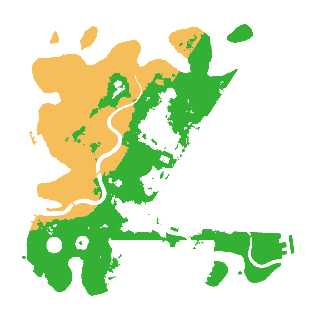 Biome Rust Map: Procedural Map, Size: 3500, Seed: 75882182
