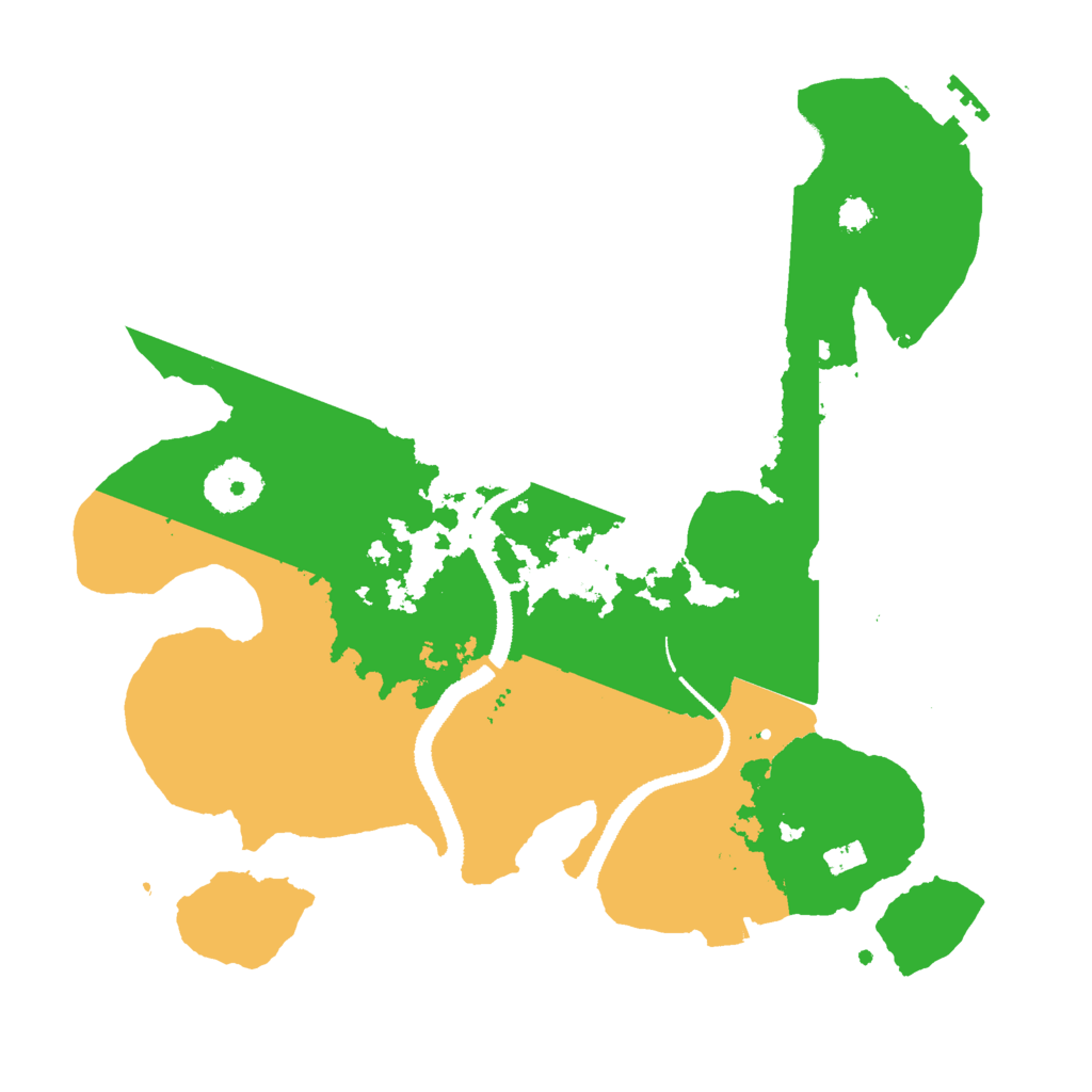 Biome Rust Map: Procedural Map, Size: 3000, Seed: 20167