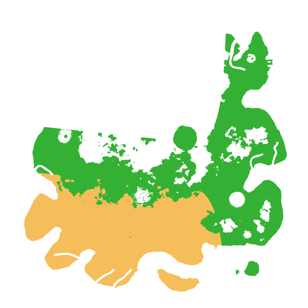 Biome Rust Map: Procedural Map, Size: 3500, Seed: 72711275