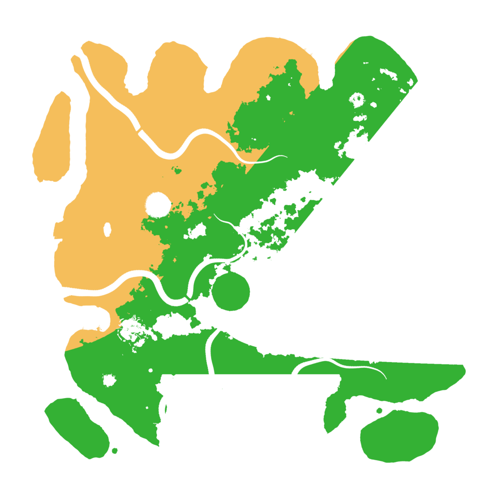 Biome Rust Map: Procedural Map, Size: 3500, Seed: 42164372