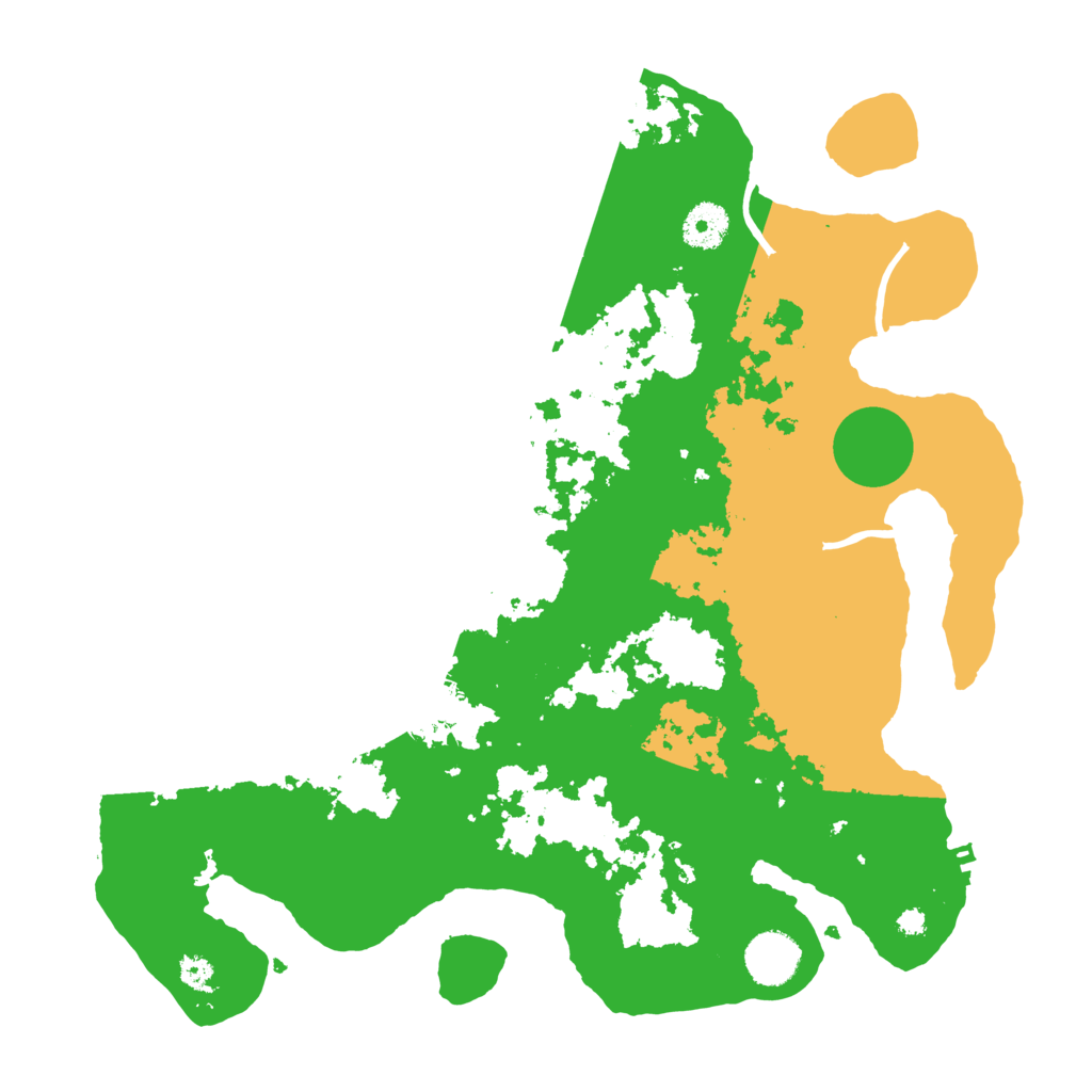 Biome Rust Map: Procedural Map, Size: 3600, Seed: 122513