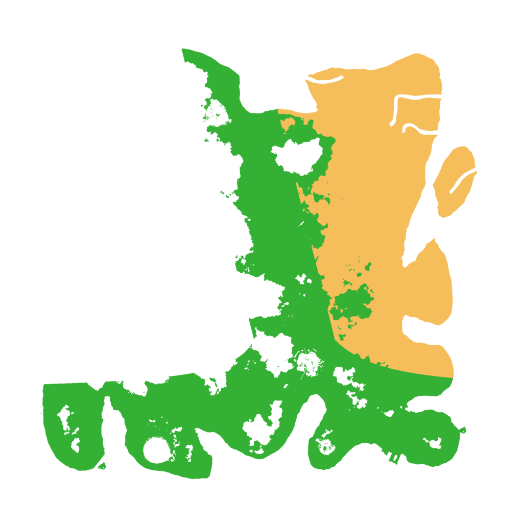 Biome Rust Map: Procedural Map, Size: 3500, Seed: 6186593