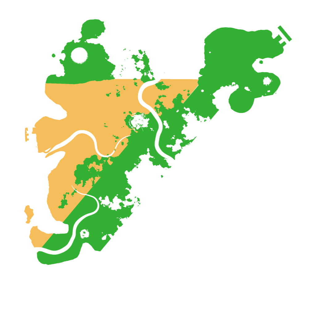 Biome Rust Map: Procedural Map, Size: 3500, Seed: 18355697