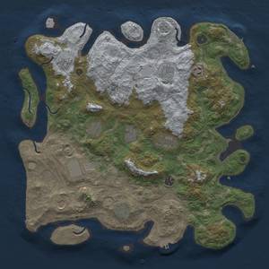 Thumbnail Rust Map: Procedural Map, Size: 4250, Seed: 943592174, 20 Monuments