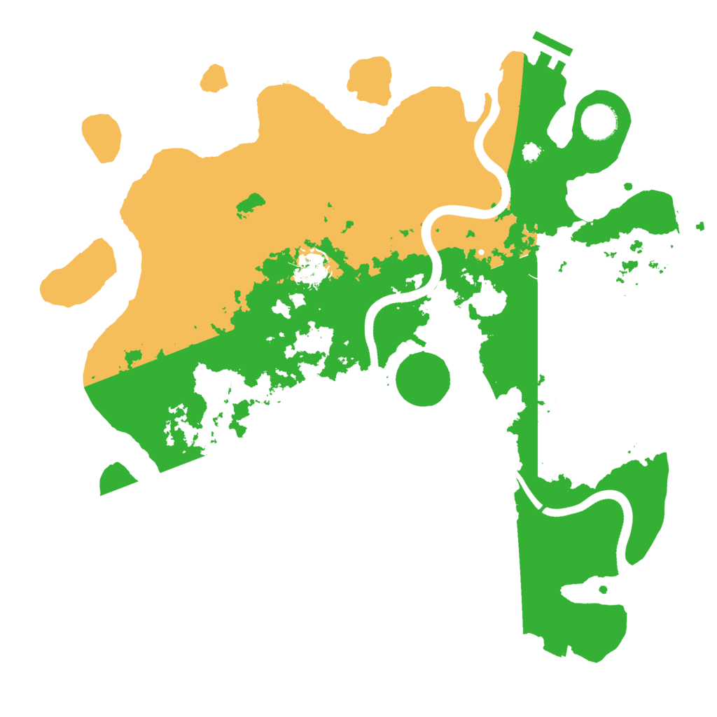 Biome Rust Map: Procedural Map, Size: 3500, Seed: 21012404