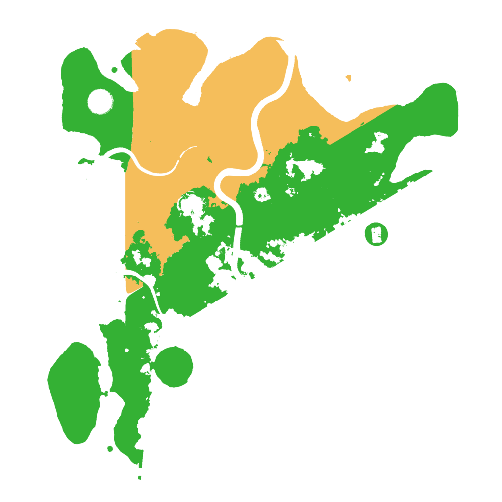 Biome Rust Map: Procedural Map, Size: 3500, Seed: 55693852