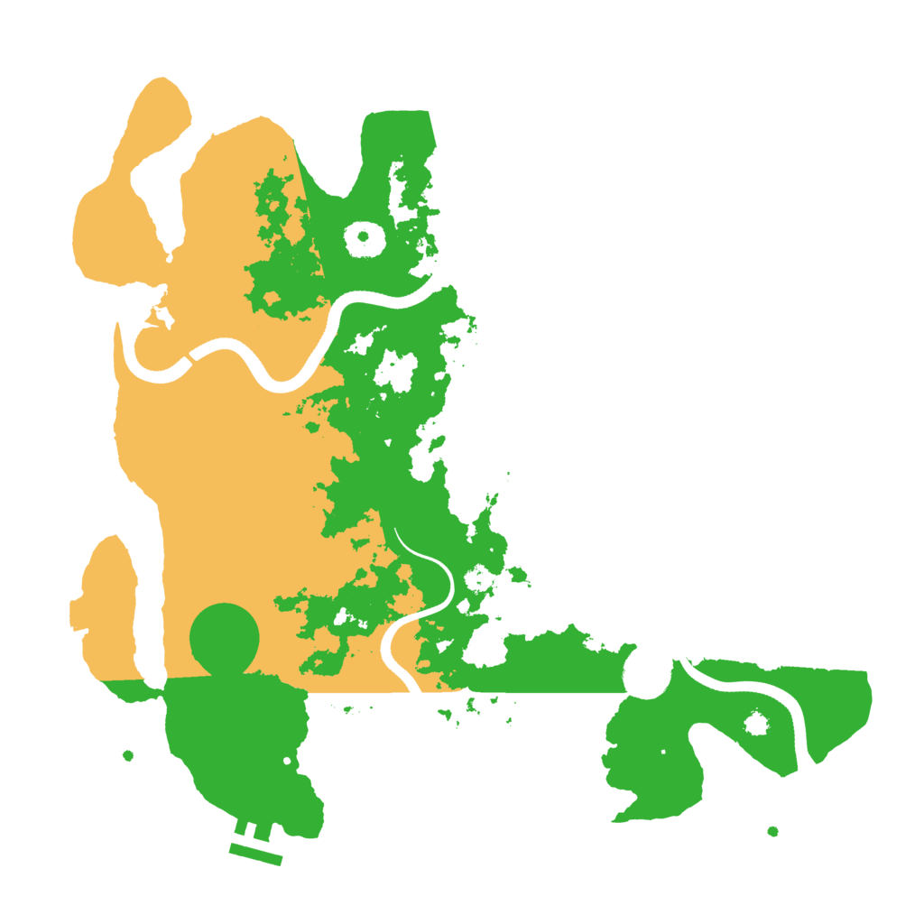 Biome Rust Map: Procedural Map, Size: 3500, Seed: 119713752