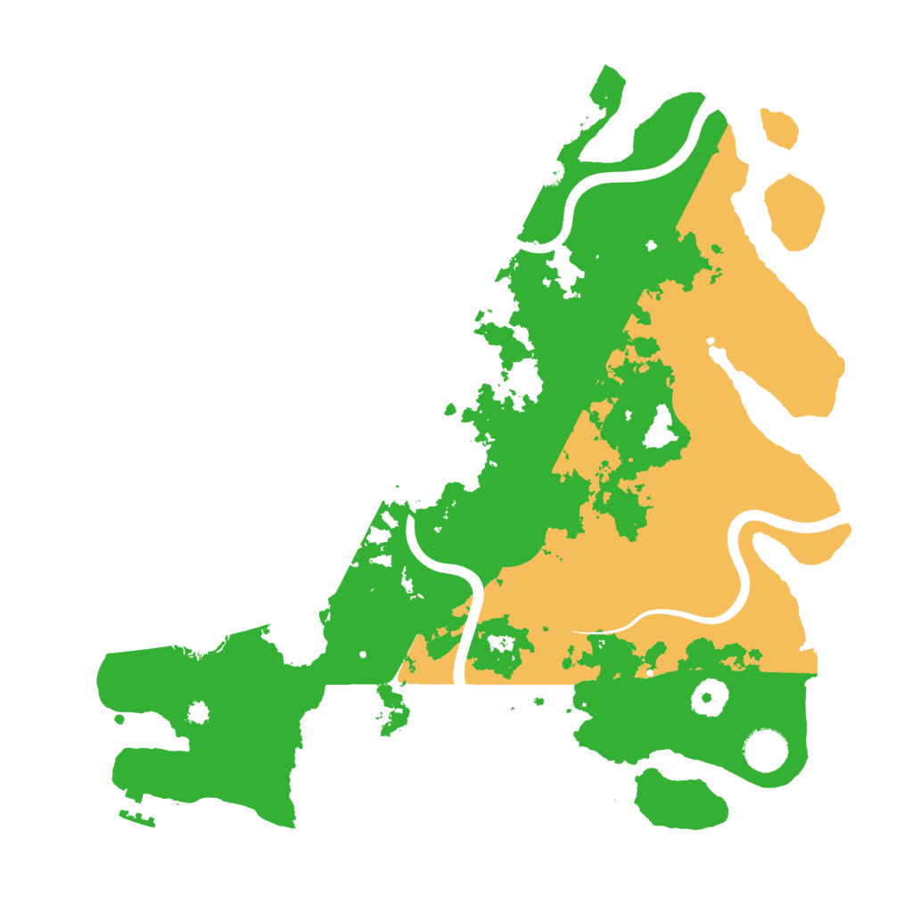 Biome Rust Map: Procedural Map, Size: 3700, Seed: 1663585292