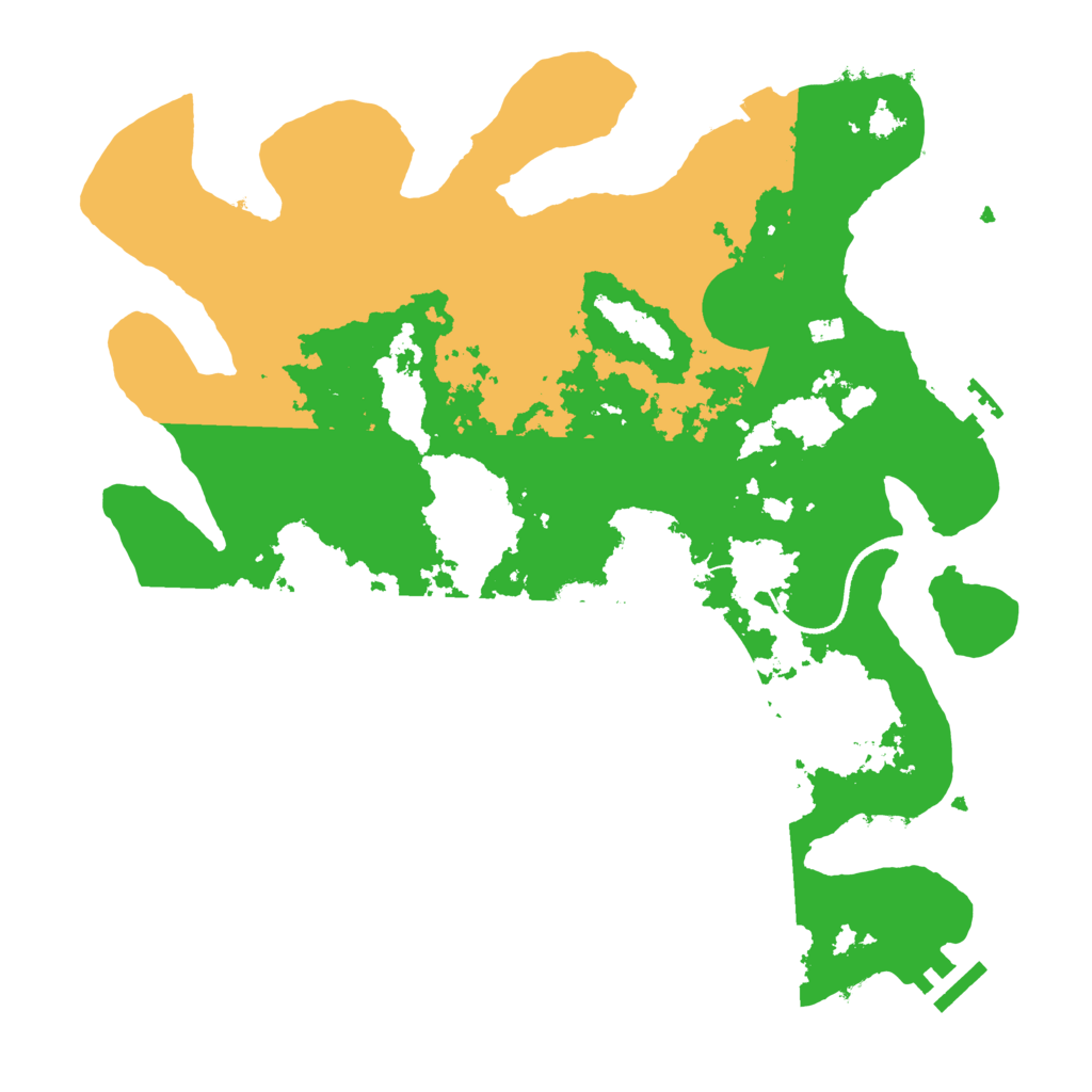 Biome Rust Map: Procedural Map, Size: 3500, Seed: 93421394