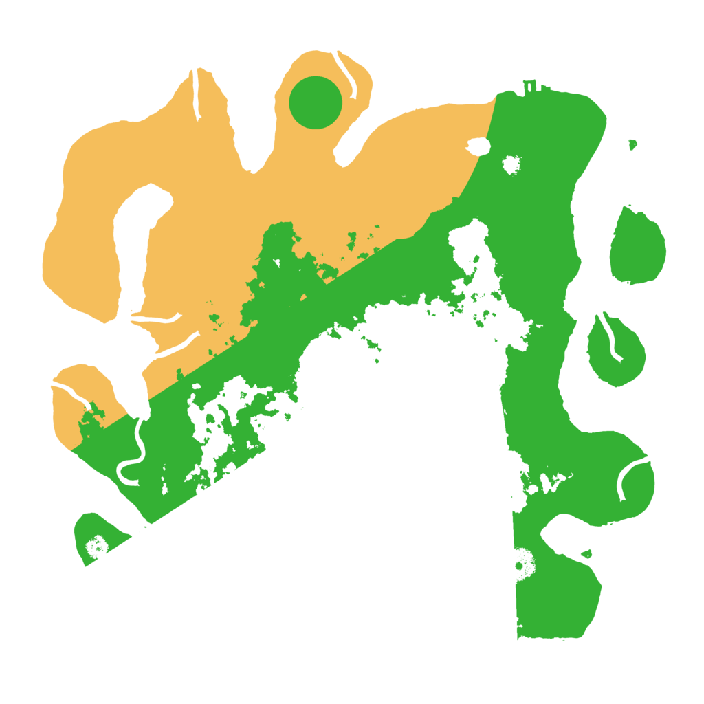 Biome Rust Map: Procedural Map, Size: 3500, Seed: 92518944