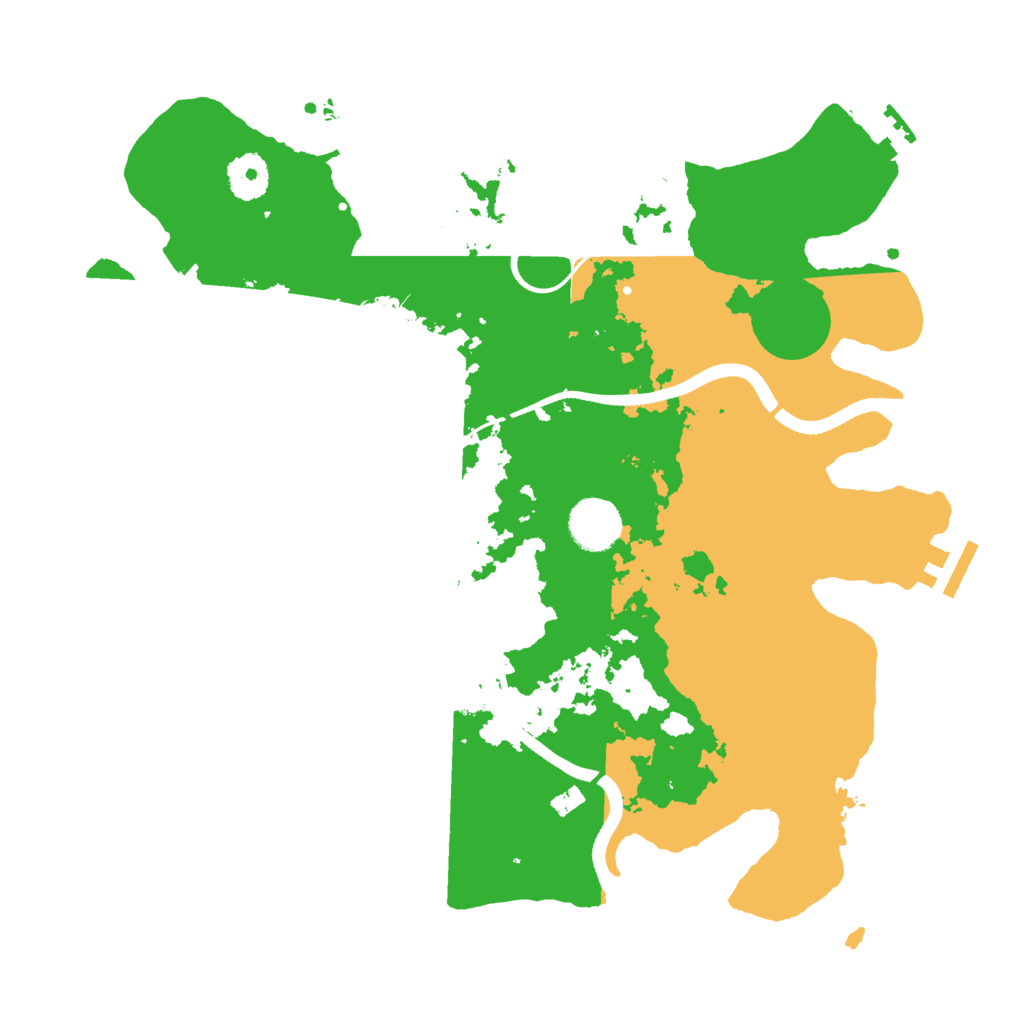 Biome Rust Map: Procedural Map, Size: 3500, Seed: 78015866
