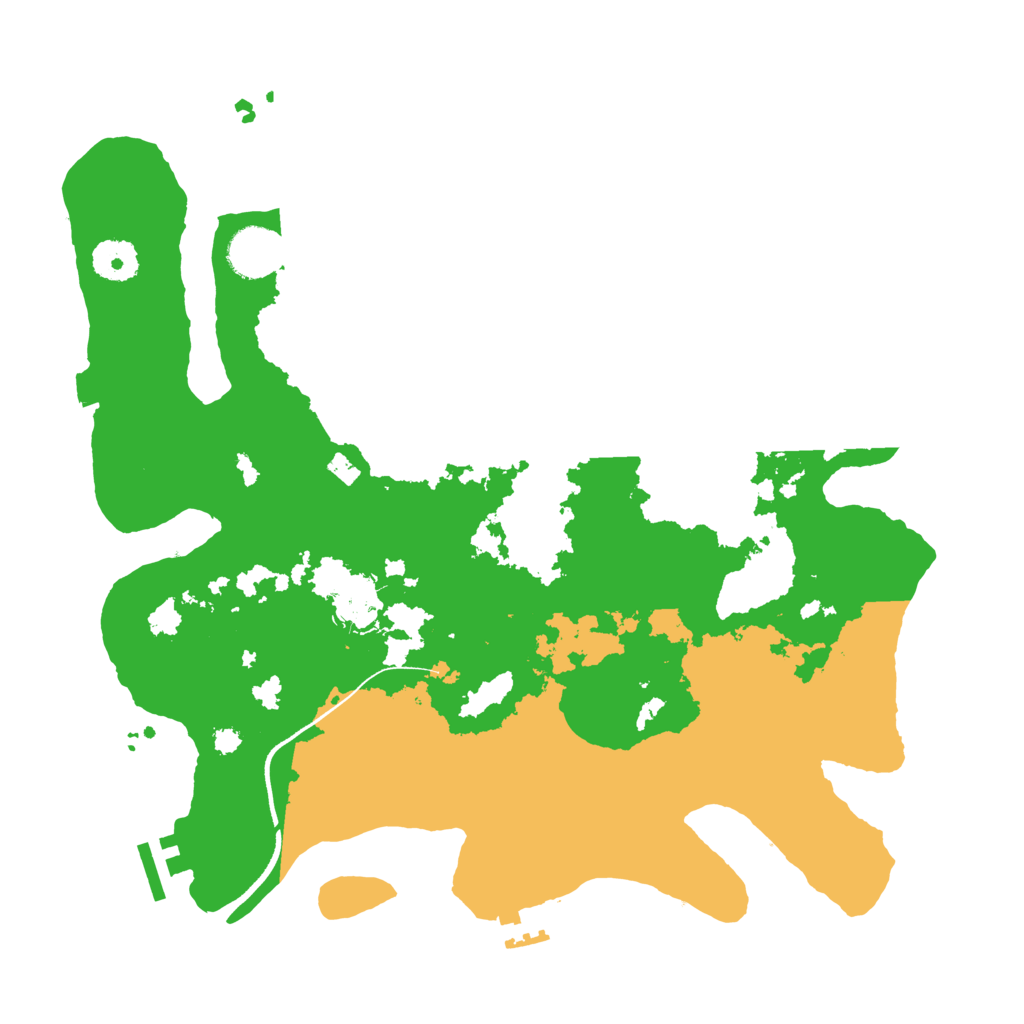 Biome Rust Map: Procedural Map, Size: 3500, Seed: 97984770