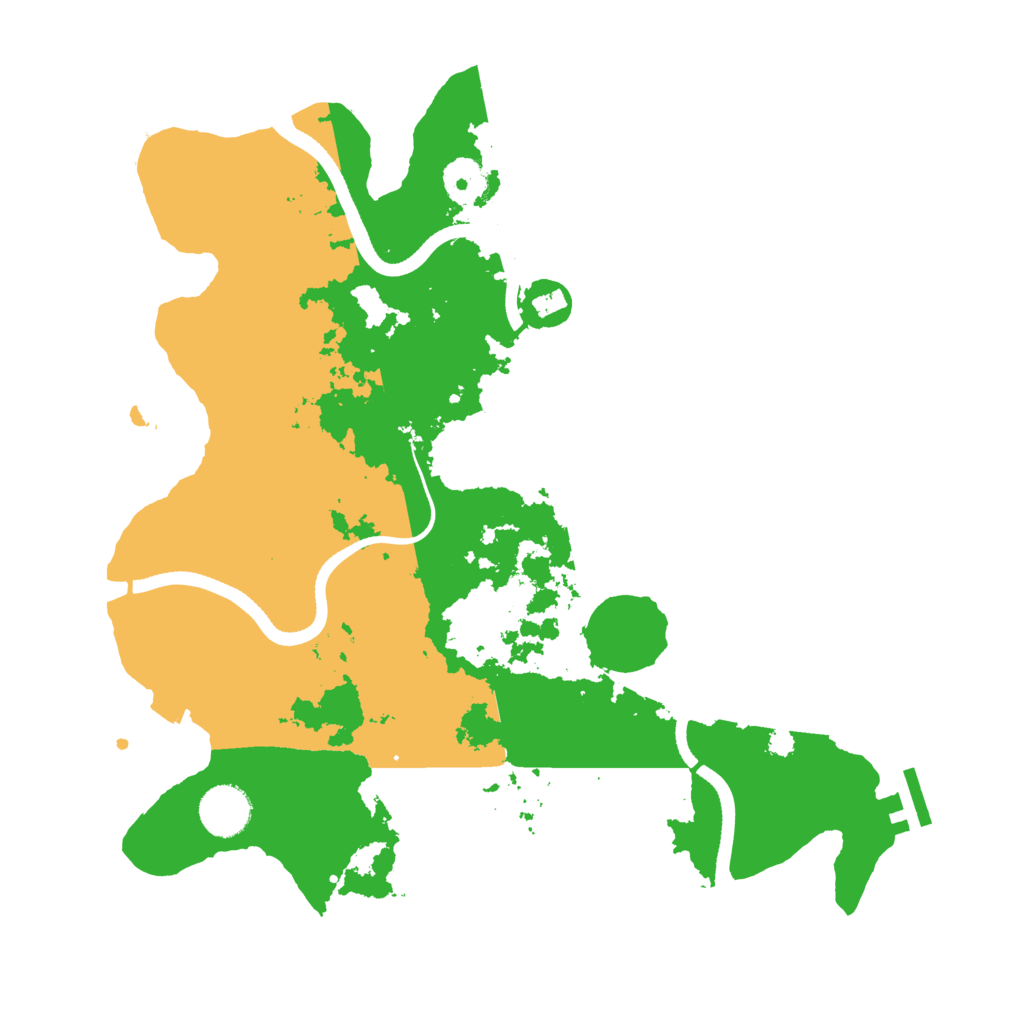 Biome Rust Map: Procedural Map, Size: 3500, Seed: 58203622