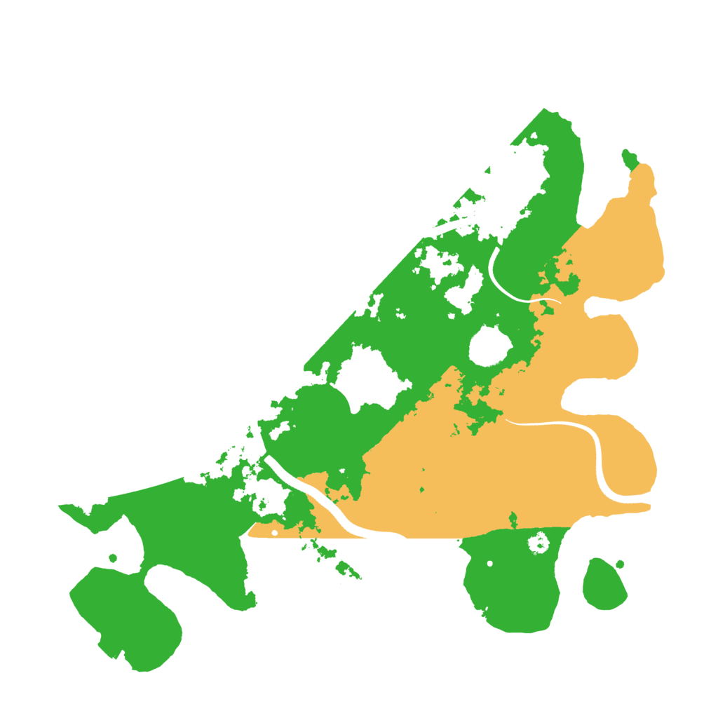 Biome Rust Map: Procedural Map, Size: 3500, Seed: 80152380