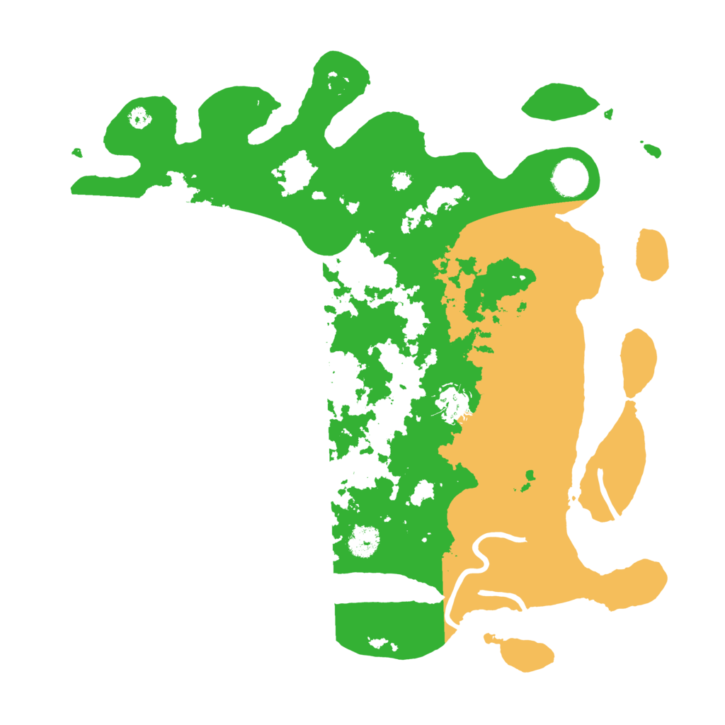 Biome Rust Map: Procedural Map, Size: 3500, Seed: 26300396