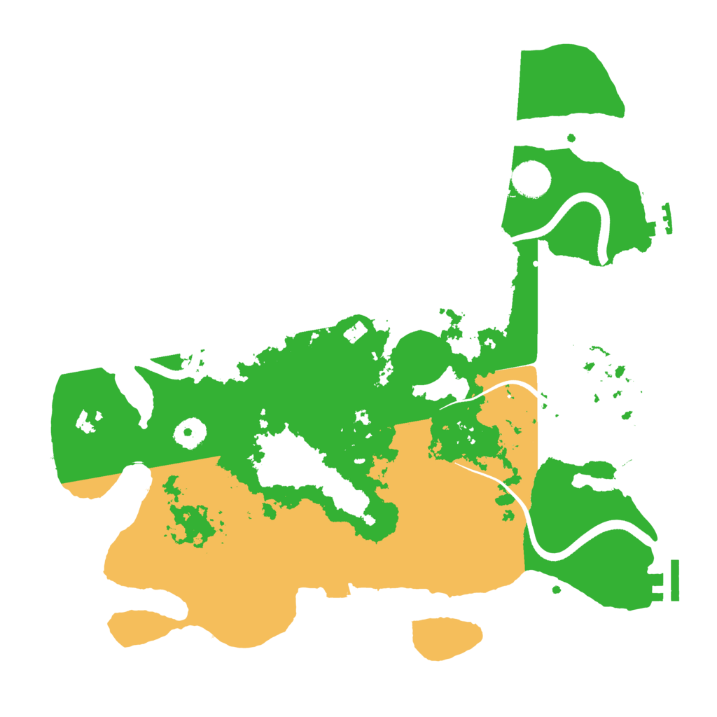 Biome Rust Map: Procedural Map, Size: 3500, Seed: 83669581