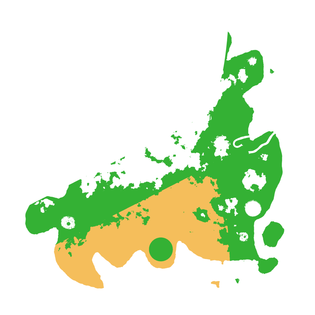 Biome Rust Map: Procedural Map, Size: 3500, Seed: 41151972