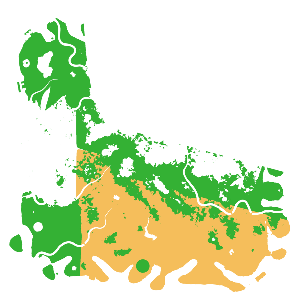 Biome Rust Map: Procedural Map, Size: 6000, Seed: 50238700