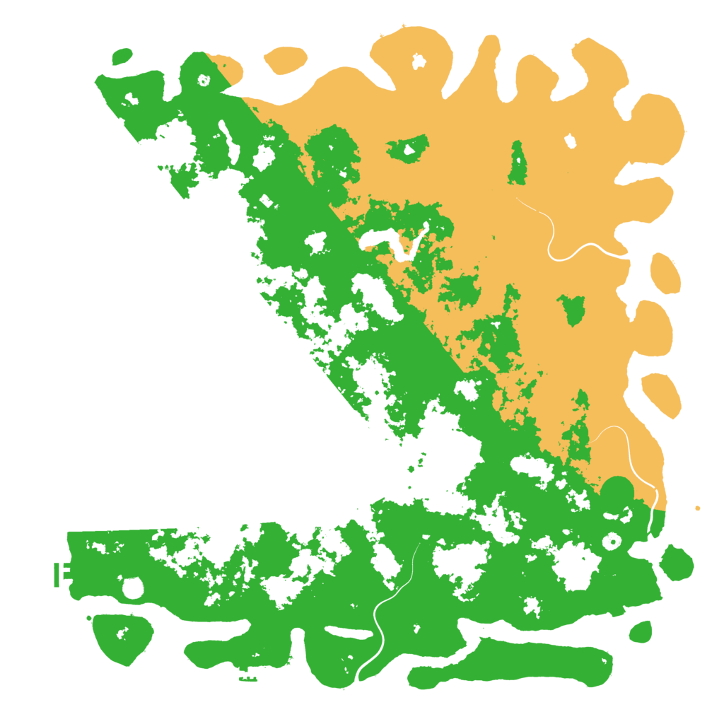 Biome Rust Map: Procedural Map, Size: 6000, Seed: 20398
