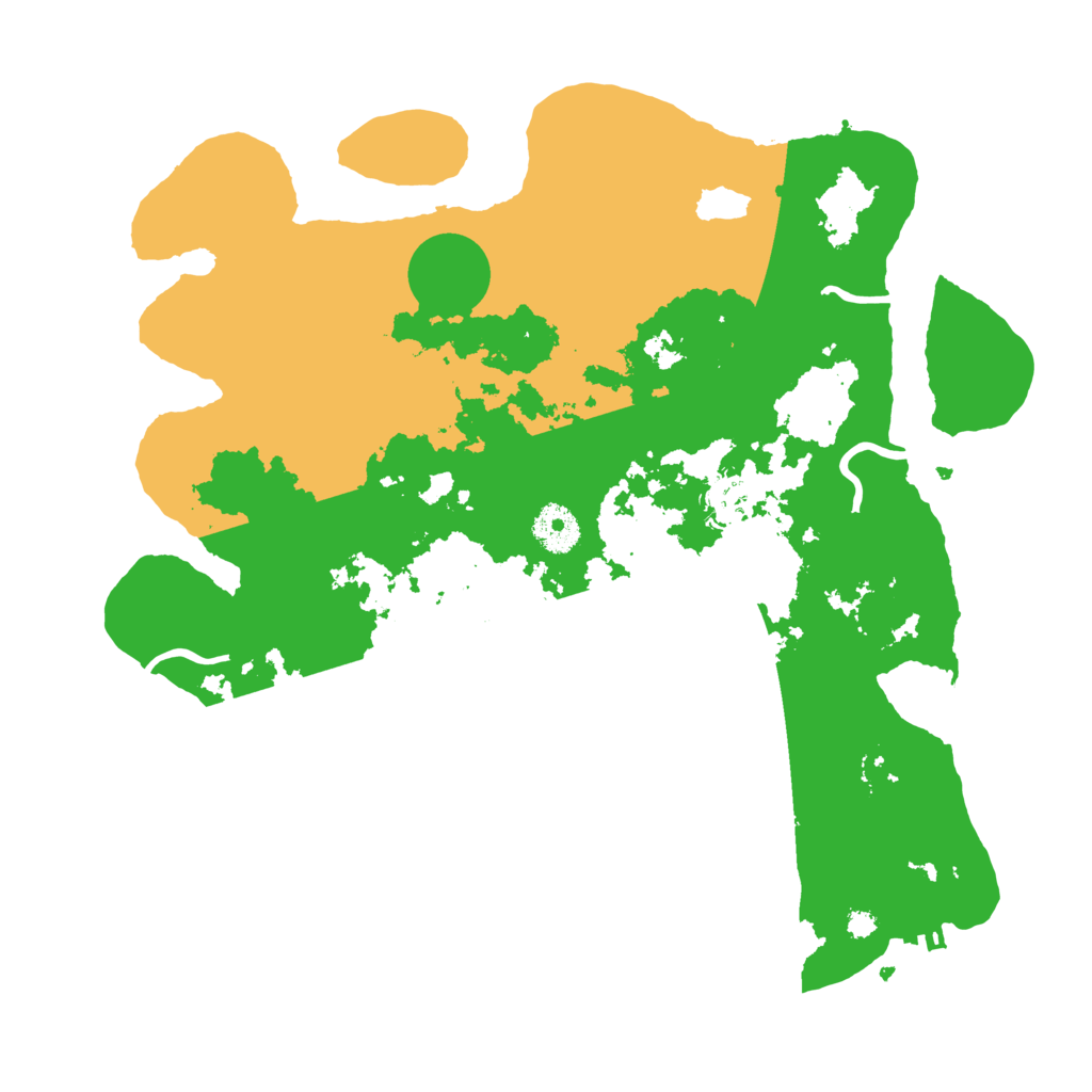 Biome Rust Map: Procedural Map, Size: 3510, Seed: 993459