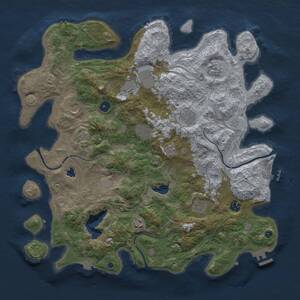 Thumbnail Rust Map: Procedural Map, Size: 4250, Seed: 123, 15 Monuments