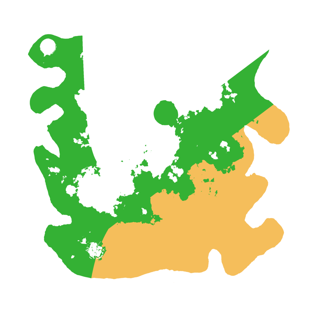 Biome Rust Map: Barren, Size: 3500, Seed: 874984352