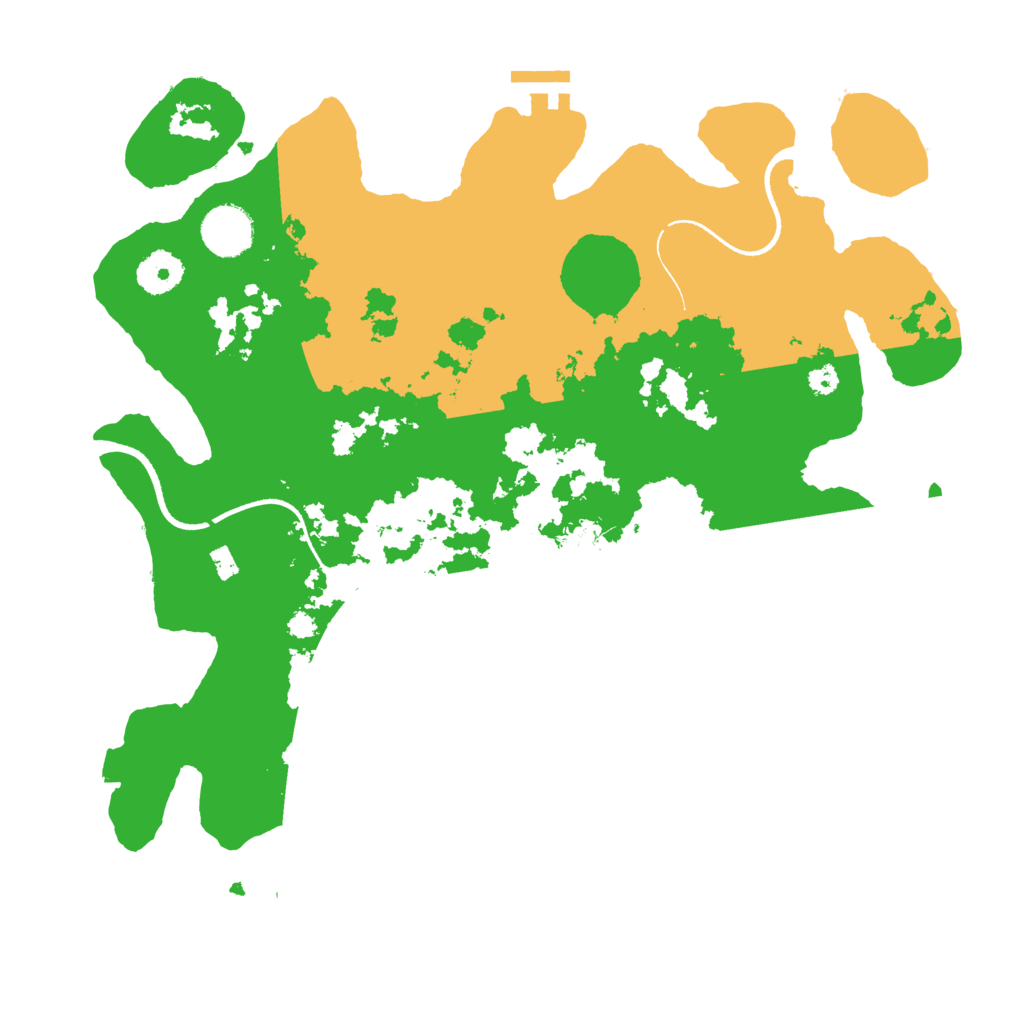 Biome Rust Map: Procedural Map, Size: 3500, Seed: 46629992