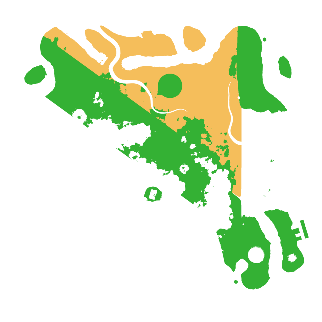 Biome Rust Map: Procedural Map, Size: 3500, Seed: 28299652