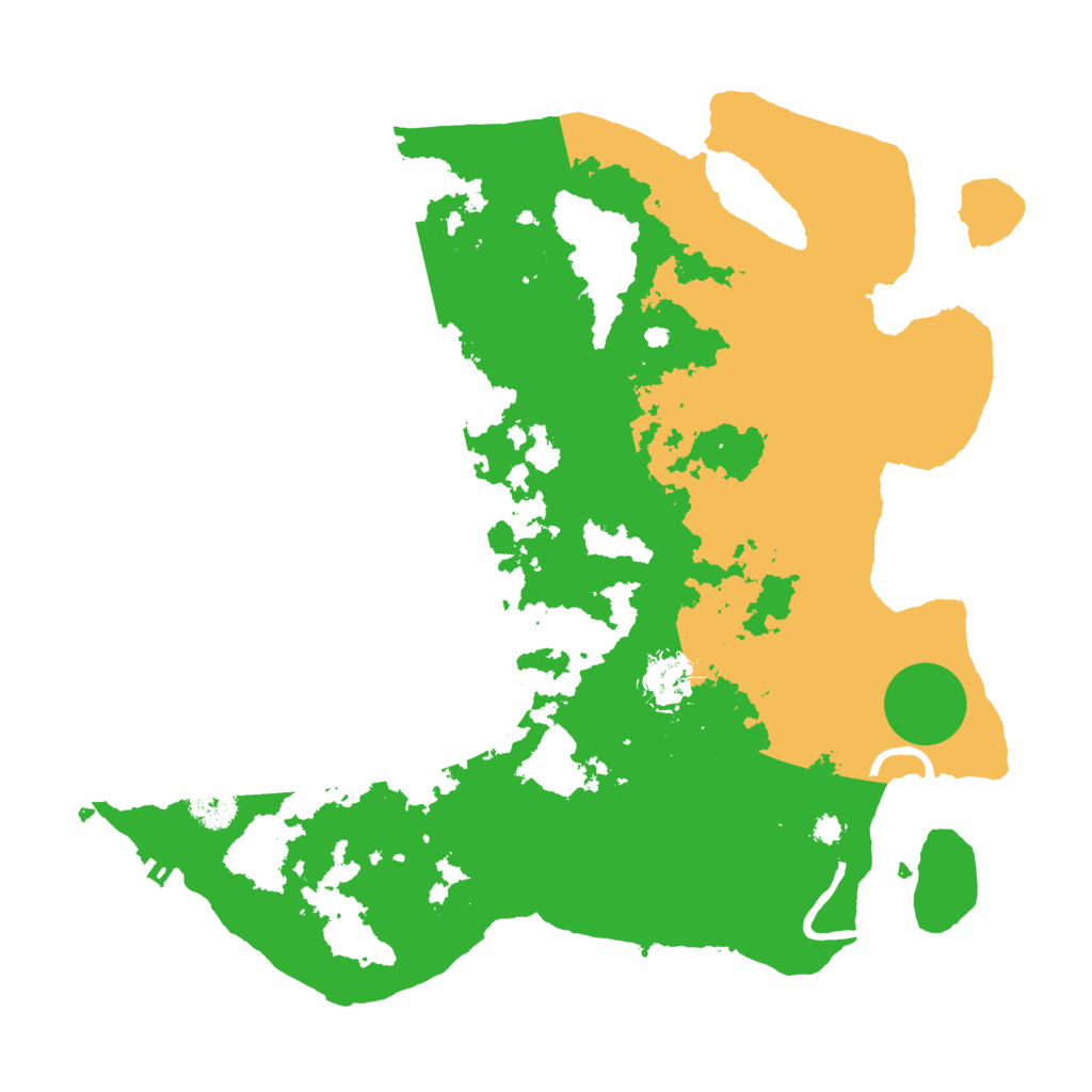Biome Rust Map: Procedural Map, Size: 3500, Seed: 42315534