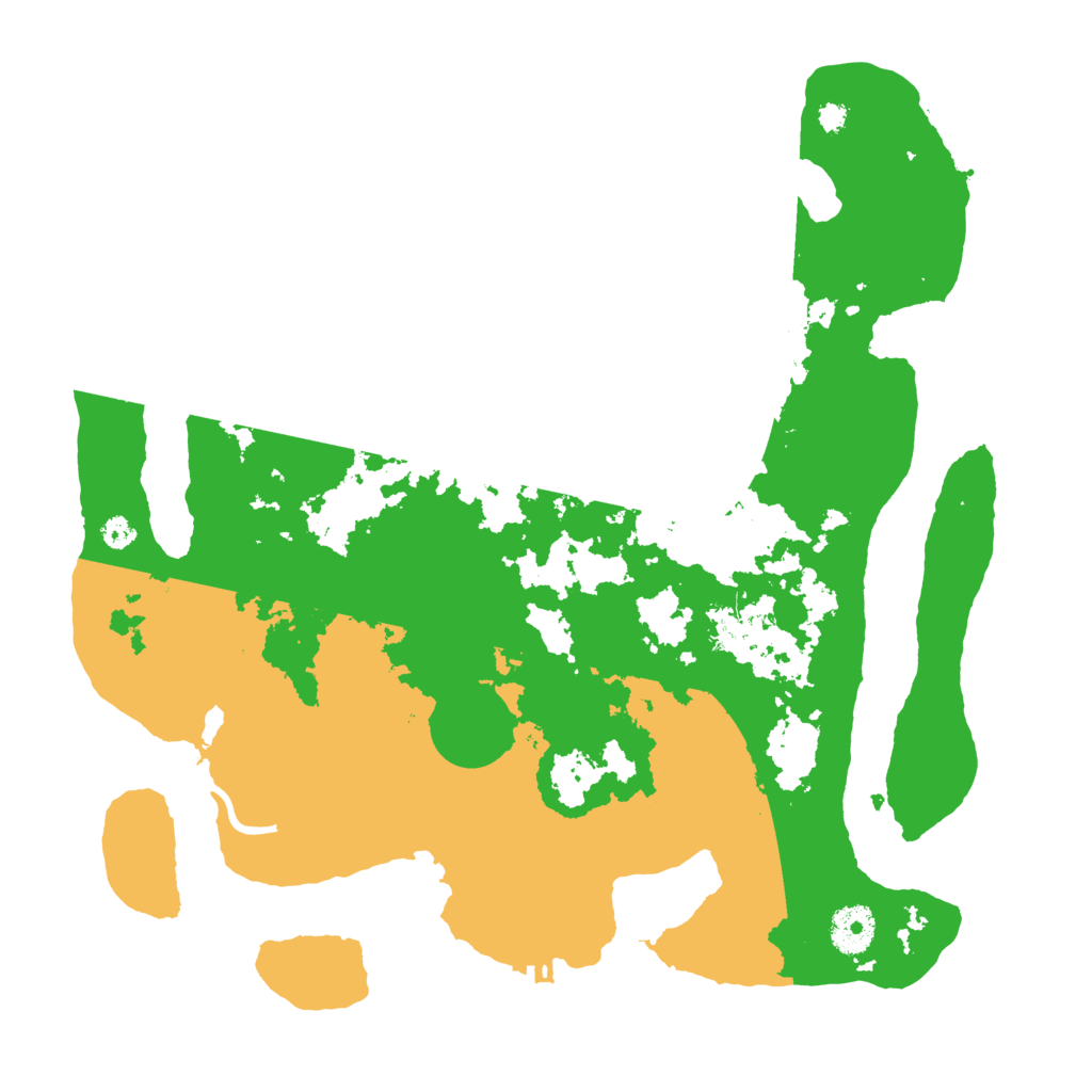 Biome Rust Map: Procedural Map, Size: 3500, Seed: 40081401