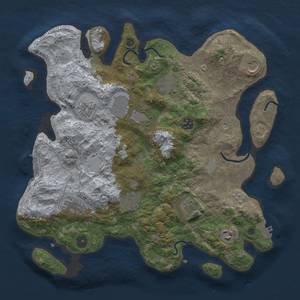 Thumbnail Rust Map: Procedural Map, Size: 3750, Seed: 1496719032, 19 Monuments