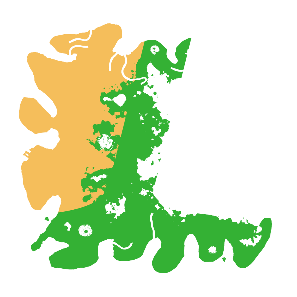 Biome Rust Map: Procedural Map, Size: 3500, Seed: 81629254